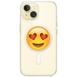 Husa personalizata apple iphone 14, magsafe, drooling face with heart eyes