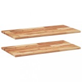 Cumpara ieftin Rafturi suspendate 3 buc. 80x40x2 cm lemn masiv acacia netratat