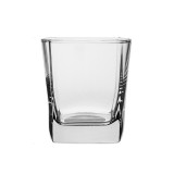 Pahar, pentru whiskey, Small Square, 180 ml, din sticla, transparent, ideal pentru a savura bautura preferata, Oem