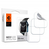 Set 3 Folii de protectie Spigen Neo Flex pentru Apple Watch 4/5/6/7/8/9/SE (40/41 mm) Transparent, Silicon