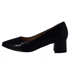 Pantofi dama, din piele naturala, Alpina, 80U5-1-01-O-23, negru foto