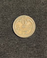 Moneda 2 heller 1909 Austria
