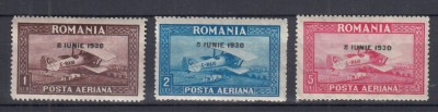 ROMANIA1930 LP 84a C.RAIU FIL. ORIZONTAL SUPRATIPAR 8 IUNIE 1930 USOARA SARNIERA foto