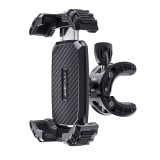 Suport de telefon pentru bicicleta, free rotation, safety lock, 4.5-6.7&#039;&#039; - black