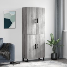 vidaXL Dulap &icirc;nalt, gri sonoma, 69,5x34x180 cm, lemn compozit 3195705