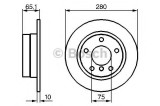 Disc frana BMW Seria 1 (E81) (2006 - 2012) BOSCH 0 986 479 217