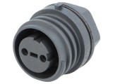 Conector Circular Soclu Mamă 2 Pini Alamă EXP-0931/02/S