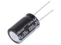 Condensator Electrolitic THT 680uF 35V 16x25mm foto
