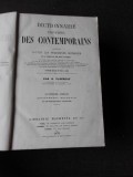 DICTIONNAIRE UNIVERSEL DES CONTEMPORAINS - G. VAPEREAU (CARTE IN LIMBA FRANCEZA)