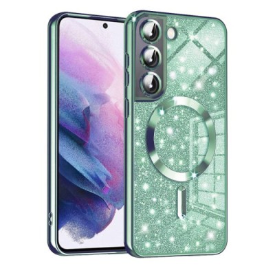Husa pentru Samsung Galaxy S21 FE 5G - Techsuit Luxury Glitter MagSafe - Light Green foto