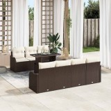 VidaXL Set de canapele pentru grădină 8 pcs Maro 100 x 55 x 73 cm