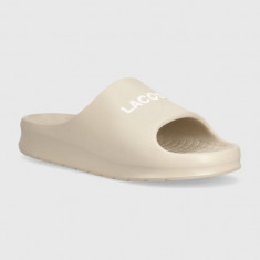 Lacoste papuci Serve Slide 2.0 barbati, culoarea bej, 47CMA0015