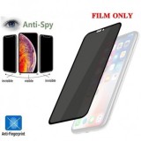 FOLIE DE PROTECTIE PRIVACY CERAMIC FILM PENTRU APPLE IPHONE 7, IPHONE 8, MARGINI NEGRE, BULK