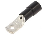 V&acirc;rf Inelar Tubular Crimpat Negru M5 &Oslash;5.2mm 25mm2