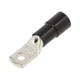V&acirc;rf Inelar Tubular Crimpat Negru M5 &Oslash;5.2mm 25mm2
