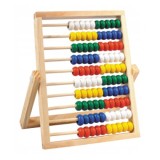 Numaratoare cu 10 randuri, BTS, Lemn, Multicolor, 21x16x2cm