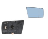 Geam oglinda Mercedes Clasa C (W202), 1993-2001 Clasa E (W210), 06.1995-03.1999, Clasa S (W140) 03.1995-09.1998 , cu 2 pini, Stanga, Albastra, Cu inc