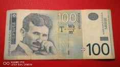 Serbia 100 dinari 2006 Nikola Tesla foto