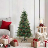 VidaXL Brad de Crăciun artificial cu ramuri articulare Verde 120 cm 42019301