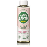 Happy Earth 100% Natural Face &amp; Body Oil for Baby &amp; Kids ulei pentru corp pentru piele uscata si sensibila 150 ml