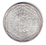 FRANTA 10 EURO 2010 PROVENCE-ALPES-COTE D AZURE ARGINT XF, Europa