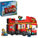 LEGO&reg; City - Autobuz turistic rosu cu etaj 60407, 384 piese
