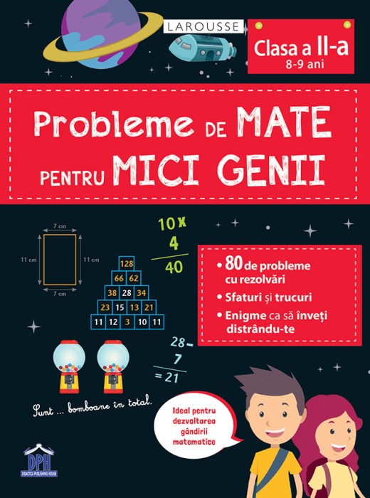 Probleme de mate pentru mici genii - Clasa a II-a (8-9 ani) PlayLearn Toys