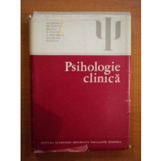 PSIHOLOGIE CLINICA de M. BEJAT , C. BALACEANU ... 1985