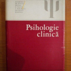 PSIHOLOGIE CLINICA de M. BEJAT , C. BALACEANU ... 1985