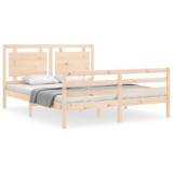 Cumpara ieftin Cadru de pat cu tablie, 160x200 cm, lemn masiv