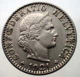 1.571 ELVETIA 20 RAPPEN 1921 B NICHEL, Europa