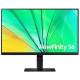 Monitor IPS LED Samsung ViewFinity S6 24 LS24D600EAUXEN, QHD 2560 x 1440, HDMI, DisplayPort, USB, Pivot, 100 Hz, 5 ms Negru