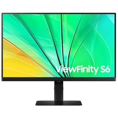 Monitor IPS LED Samsung ViewFinity S6 24 LS24D600EAUXEN, QHD 2560 x 1440, HDMI, DisplayPort, USB, Pivot, 100 Hz, 5 ms Negru