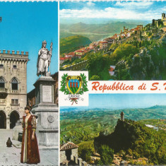 *San Marino, carte postala ilustrata 6, necirculata