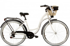 Bicicleta Goetze? Mood 7 viteze Roata 28&amp;quot;, 160-185 cm inaltime, Alb/Negru foto
