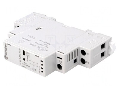 Contactor 2-poli 25A 24V NO IP20 foto
