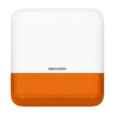 Sirena wireless AX PRO de exterior cu flash, led Portocaliu, 868Mhz - HIKVISION DS-PS1-E-WE-O foto