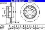 Disc frana ATE 24.0120-0204.1