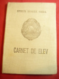 Carnet de Elev RSR cl.IIa 1976 ,coperti cartonate si panzate