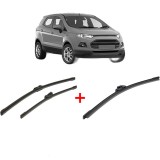 Cumpara ieftin Set 3 stergatoare FORD ECOSPORT din 2012 - 2022, pentru parbriz si luneta fata si spate auto, Bosch Aerotwin, din cauciuc siliconat rezistent, FORD