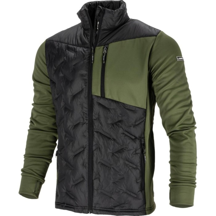 JACHETA MEDIU-ELASTICA CU MATLASARE / VERDE-NEGRU - 3XL