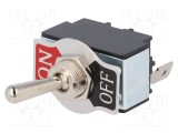 Comutator basculant SCI 2 SPST ON-OFF 20A/12VDC R13-28 50m&Omega;