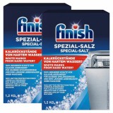 Set 2 x Sare dedurizanta Finish, Spezial-Salz, pentru masina de spalat vase, 1.2 kg