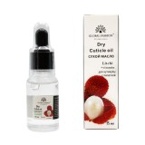 Ulei de cuticule, cu pipetă cu aromă de lychee, Global Fashion, 15 ml
