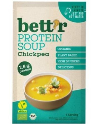 Supa instant proteica cu naut, bio, 30g, Bettr foto