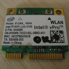 Placa wireless laptop Dell Latitude E6400, Intel WiFi Link 5100, 512AN_HMW