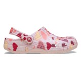 Saboti Crocs Classic V's Day Clog Kids Roz - Pink Milk/Hearts