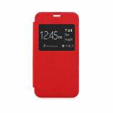 Husa MICROSOFT Lumia 535 - S-View (Rosu), Cu clapeta, Piele Ecologica