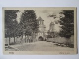 Rara! Carte poștală Brebu(Prahova):Intrarea in parc,necirculată anii 20