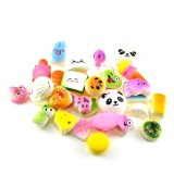 Set 10 Brelocuri Squishy Jucarii Antistres Copii, Diverse Modele, Revenire Lenta